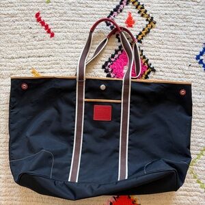 Coach black  Tote Bag with Red Accents